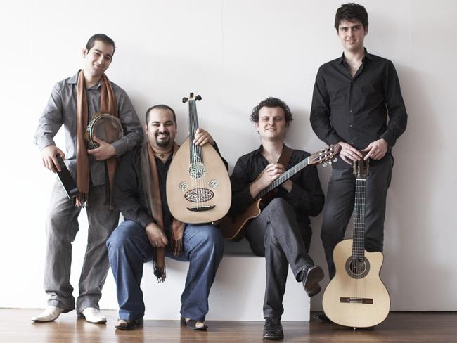 Band of Brothers: James and Joseph Tawadros, with Slava and Leonard Grigoryan. Picture: ABC Music