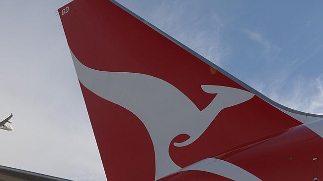 24/07/2007 LIBRARY: 24/07/2007. Qantas airlines unveiled it's new logo and the new interiors for the A380 Airbus at the qanta...