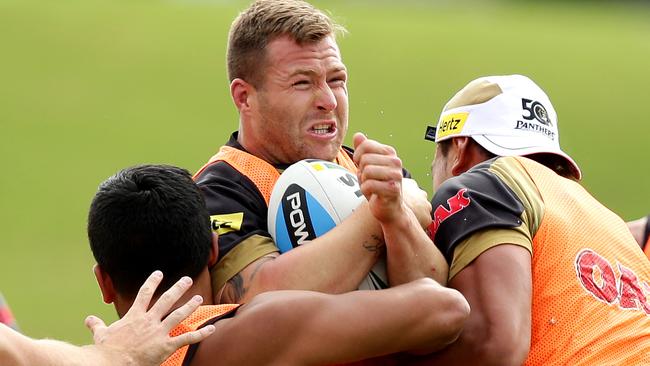 Trent Merrin has joined the Panthers from the Dragons. Picture: Gregg Porteous