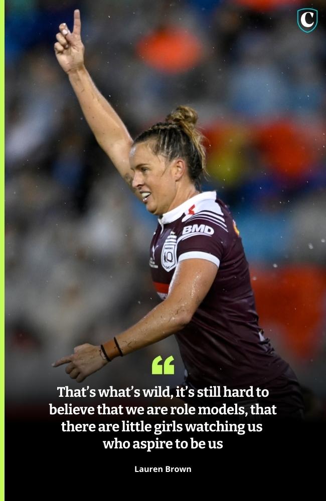 Quote cards for women's State of Origin story.