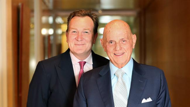 Premier Investments CEO Mark McInnes and chairman Solomon Lew. Picture: David Geraghty/The Australian.