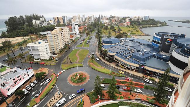 The view from Twin Towns Resort on Griffith Street Coolangatta. Picture Scott Powick