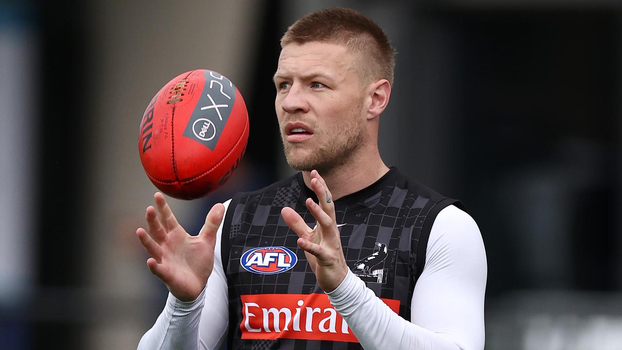 Collingwood’s Jordan De Goey is at a contract stand off with the club. Picture: Michael Klein