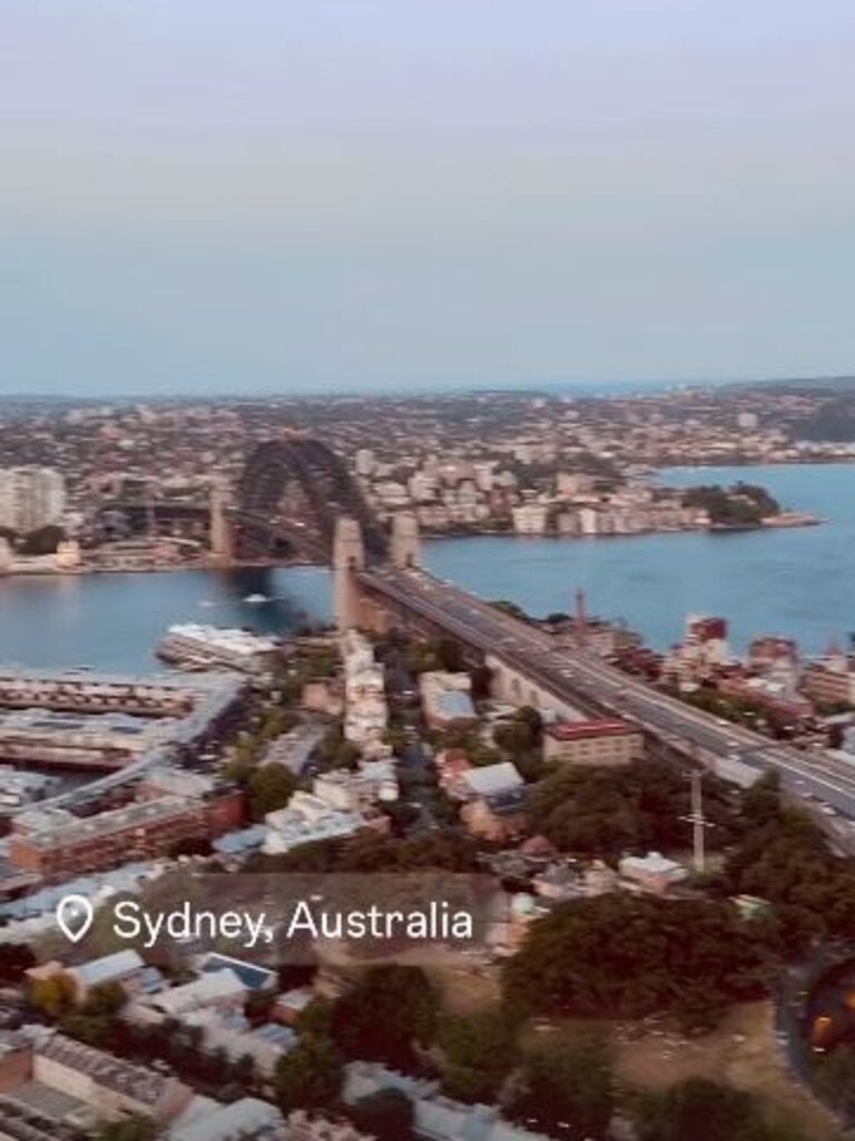 Ayda shared this video from her hotel room in Sydney.