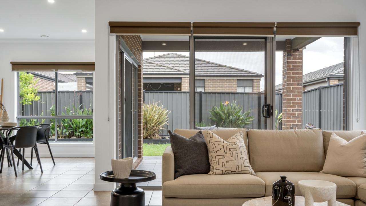 The open-plan living zone offers seamless flow to the alfresco area, ideal for growing families.