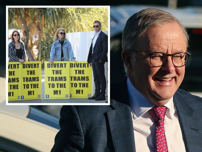 Prime Minister Anthony Albanese on the Gold Coast.