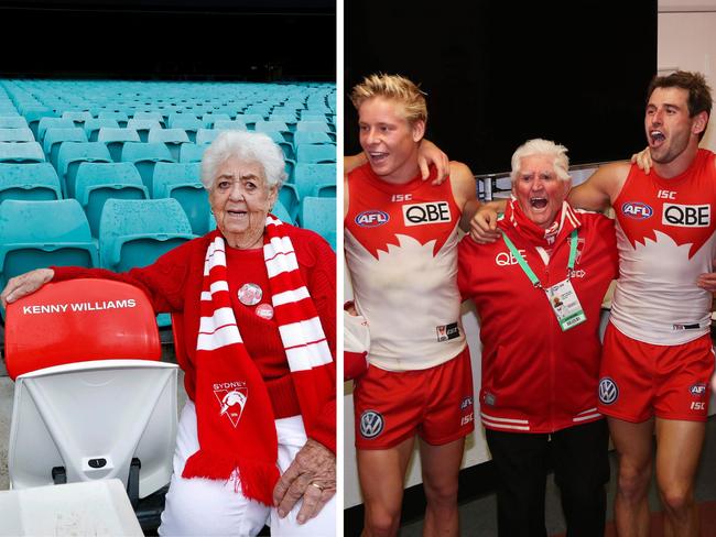 Lovely tribute for a Swans legend. Photo: Getty Images