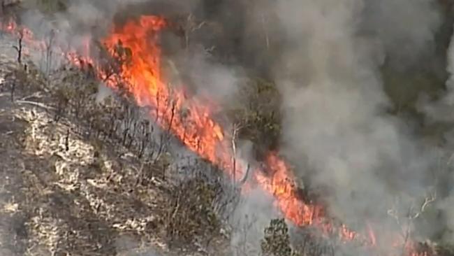 Fires on Fraser Island continued to burn after a week of water bombing operations.