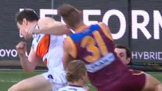 Cameron was suspended for five games after his elbow concussed Brisbane’s Harris Andrews.