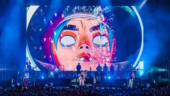 Gorillaz at the Adelaide Entertainment Centre. Picture: Saige Prime