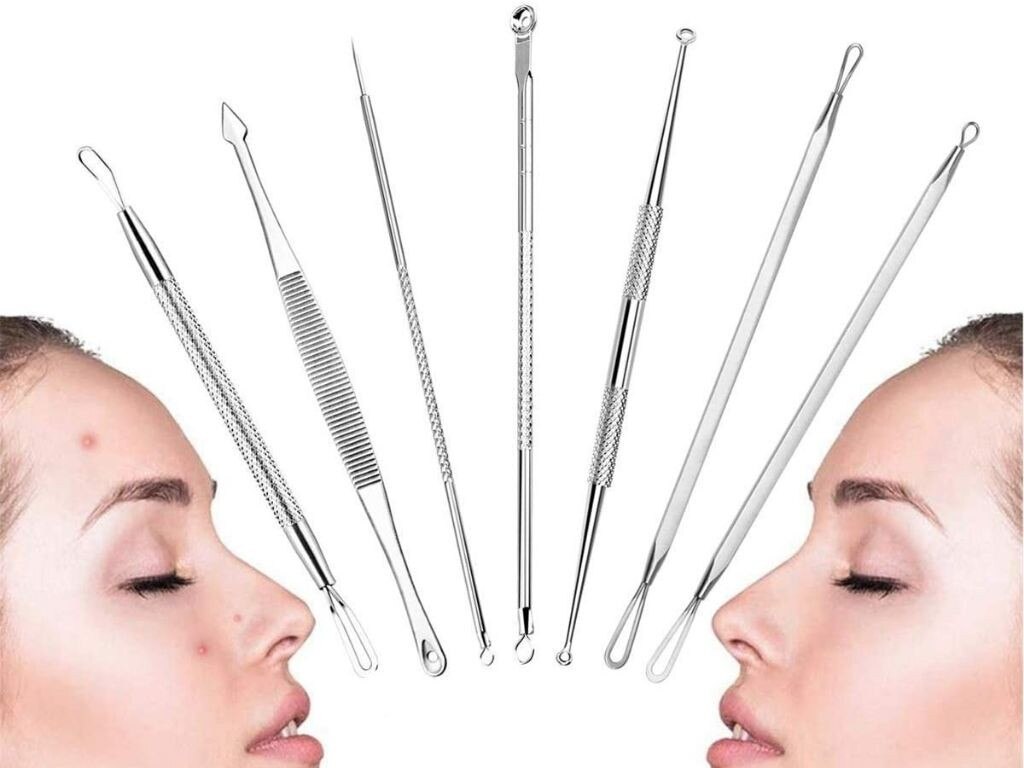 This tool kit is perfect for removing blackheads, pimples and more.