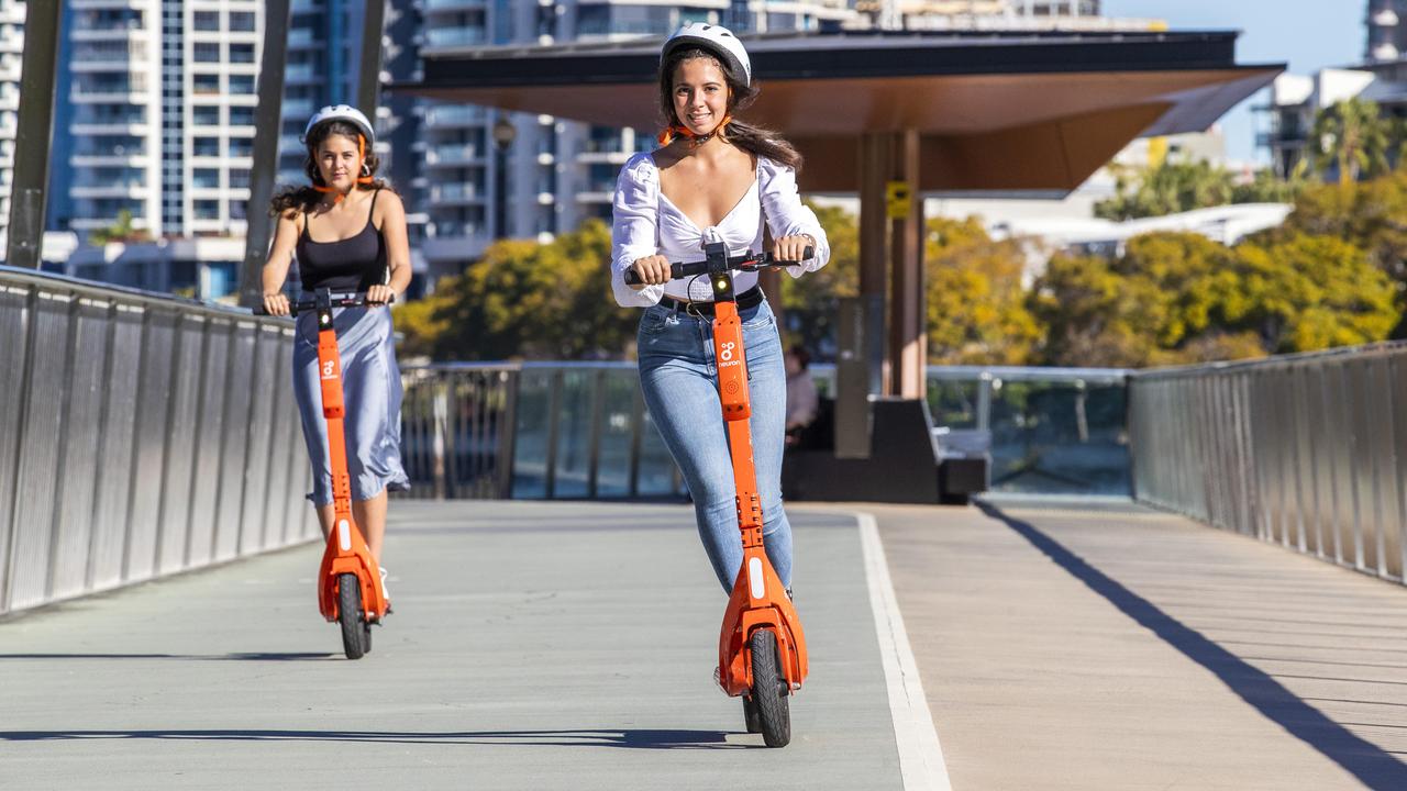 Electric scooters are growing in popularity. Picture: Richard Walker