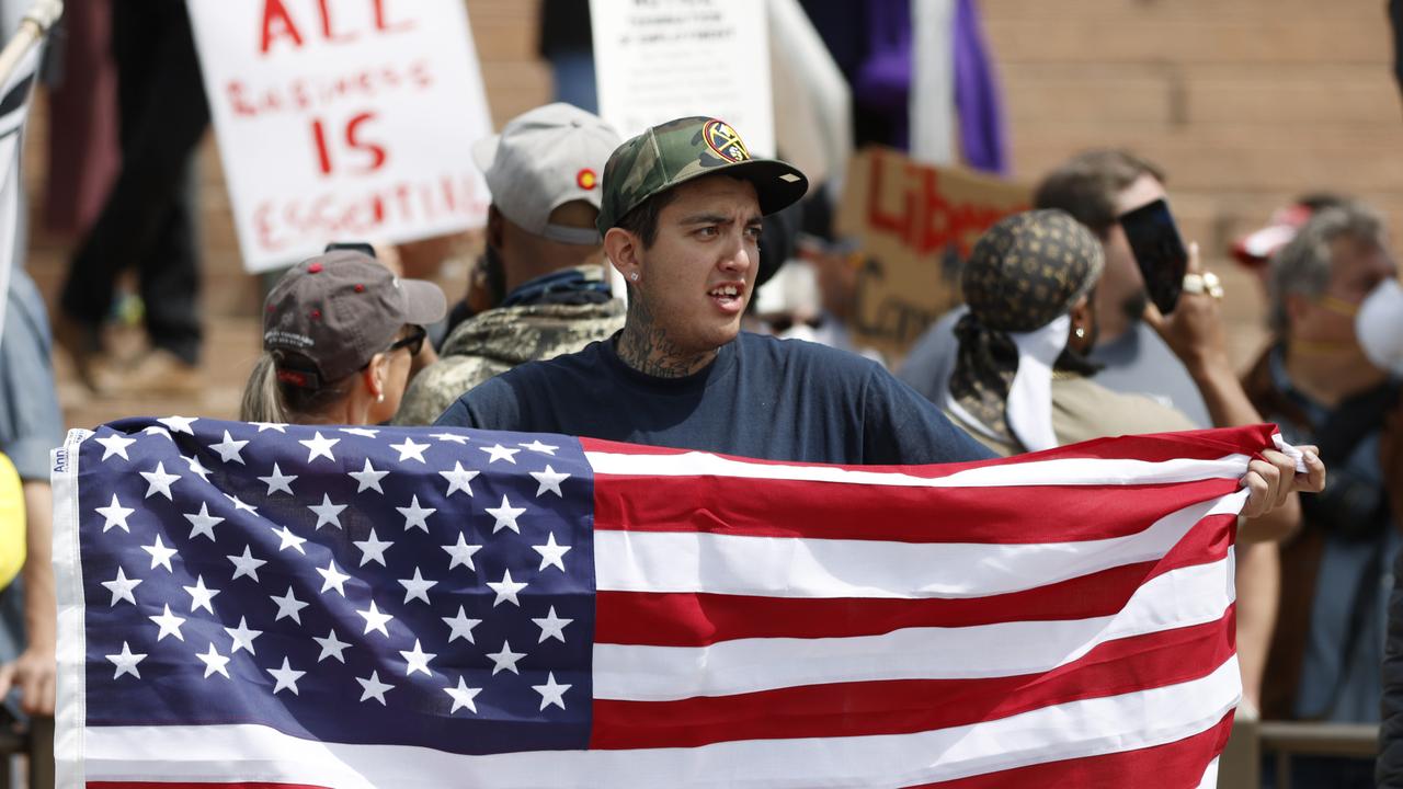 Americans protested against lockdown measures over the weekend.