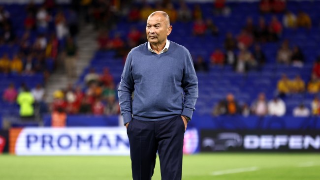 Wallabies coach Eddie Jones held a Zoom call with Japanese Rugby officials days out from the Rugby World Cup. Picture: Chris Hyde/Getty Images