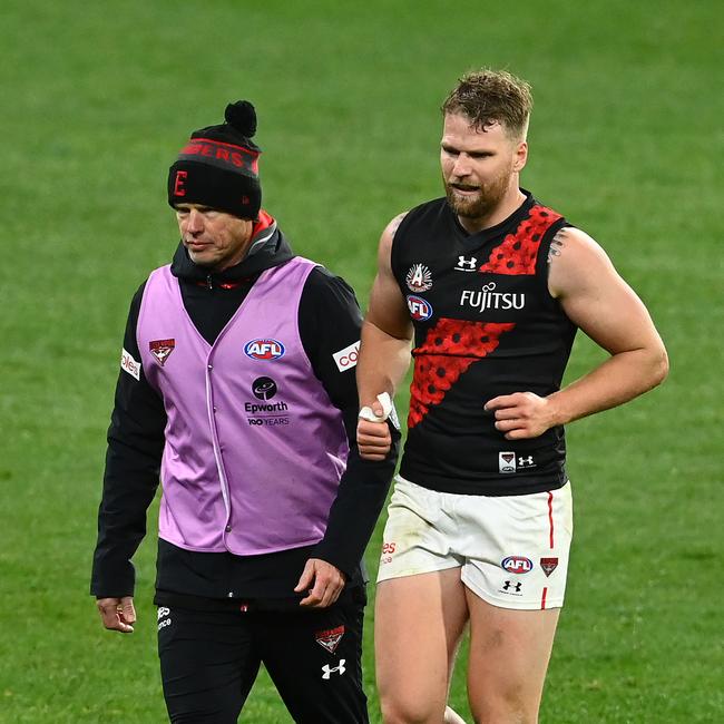 Jake Stringer is a massive out for the Bombers. Picture: Getty Images