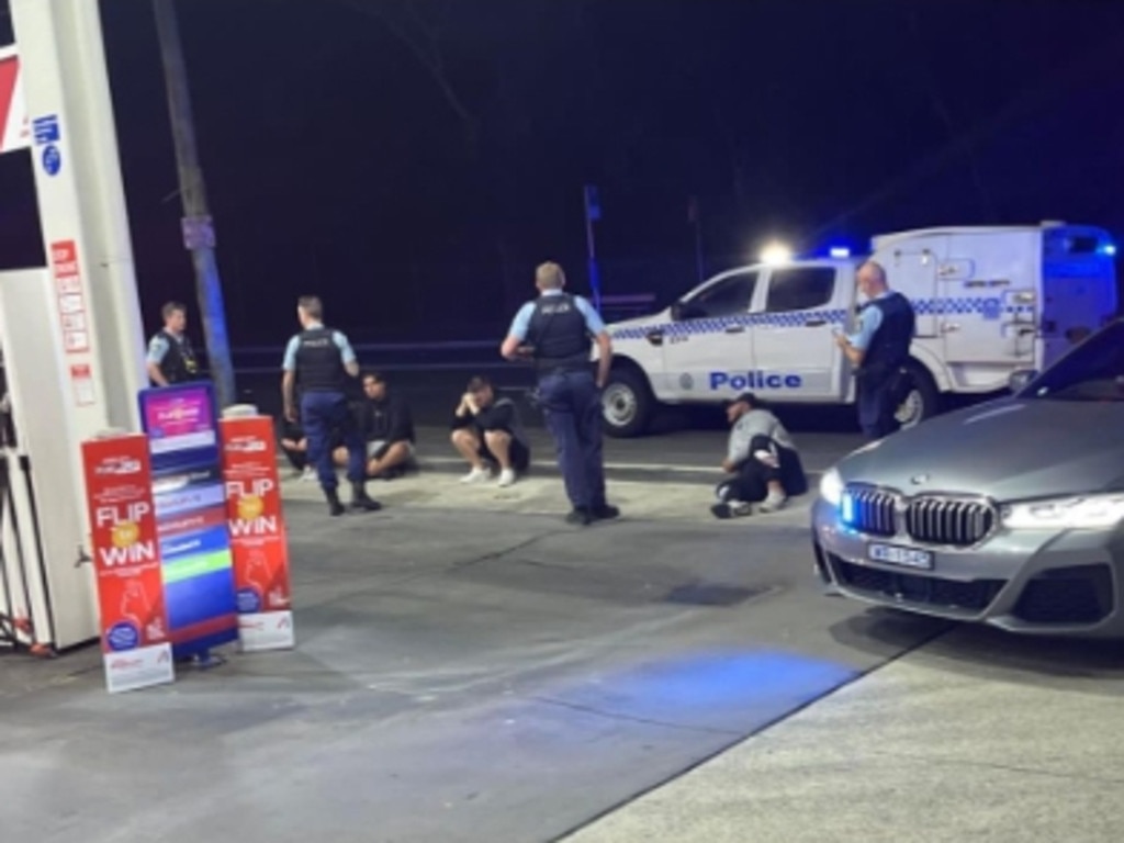 Five teenagers are assisting police with inquiries following a clash at a service station in Sydney's east overnight. Picture: Supplied