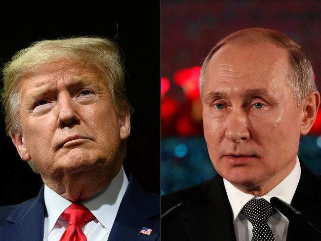 US President Donald Trump dismissed reported warnings by US intelligence that Russia is meddling in this year's elections as a "hoax" planted by his Democratic rivals. Picture: AFP