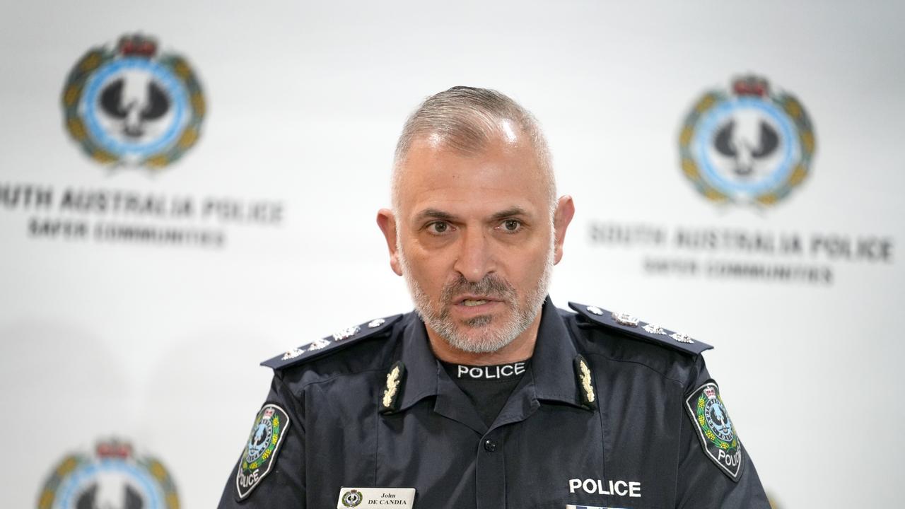 SA Police Acting Assistant Commissioner John De Candia. Picture: Dean Martin