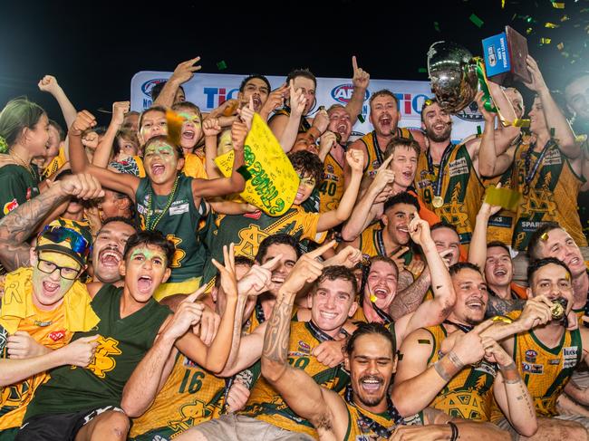 St Mary's triumphed in the 2023-24 NTFL grand final against the Nightcliff Tigers. Picture: Pema Tamang Pakhrin