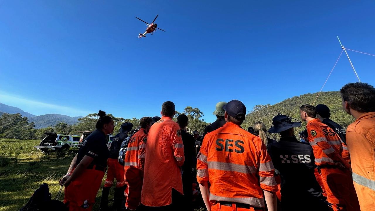 SES crews during the search.