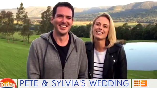 Sylvia and Pete checked in with a special post-wedding message to viewers.