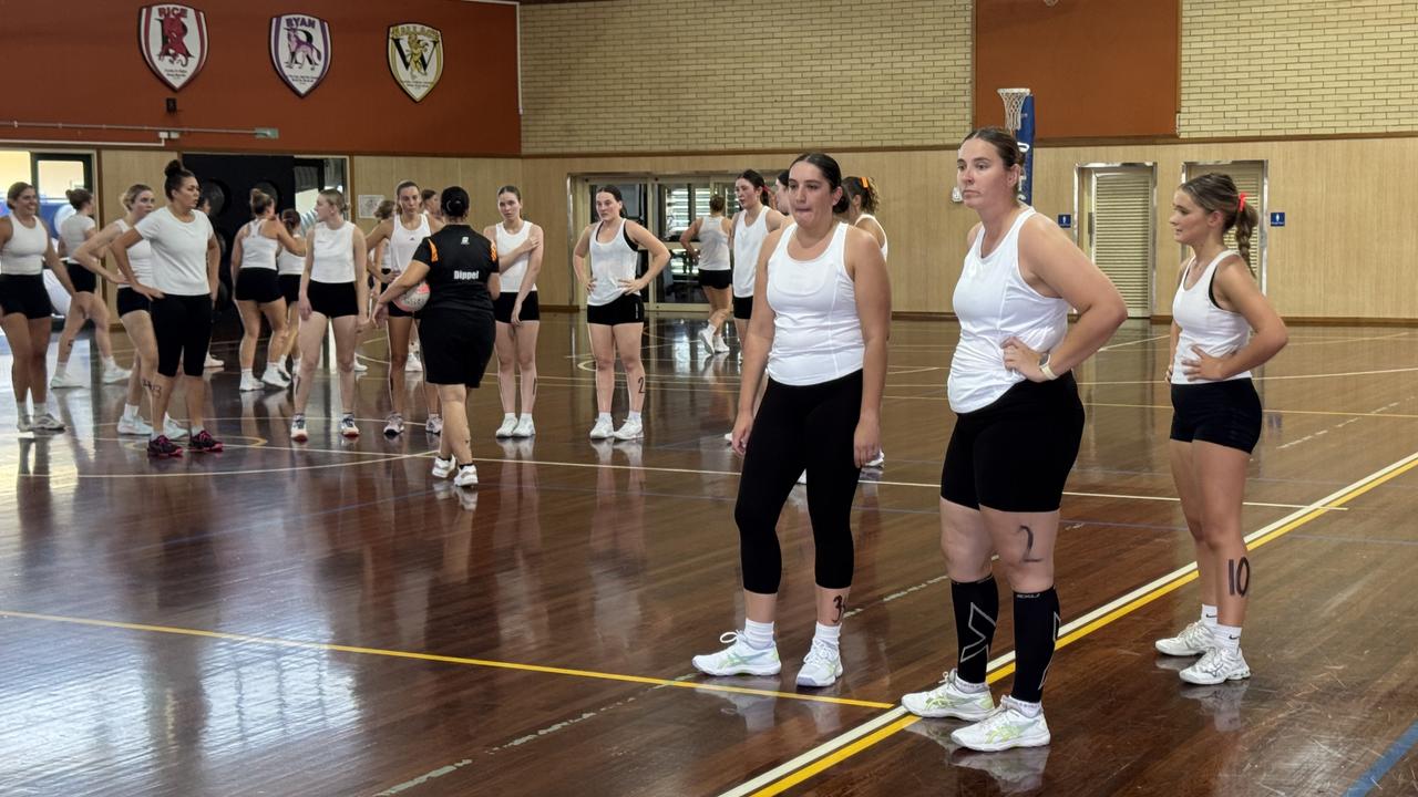 Players at the final Claws trial in Rockhampton.
