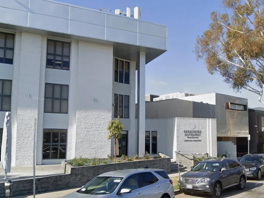 BEFORE: A Berkshire Hathaway office before the Pacific Fire in Pacific Palisades, California. Picture: Google Street