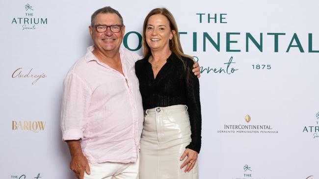 Steve Price and Sacha French at the opening of The Continental Sorrento.