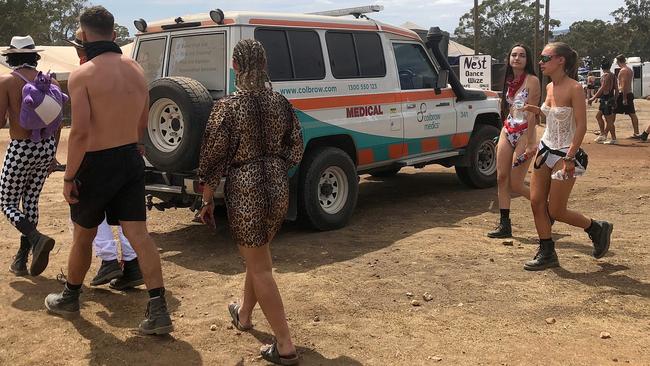 Revellers at the Rainbow Serpent Festival.