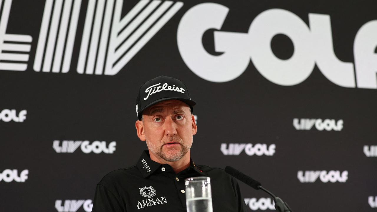 English golfer Ian Poulter says the ban ‘makes no sense’. Picture: Adrian Dennis / AFP