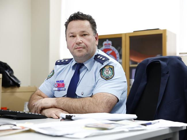 Blacktown Crime Manager Jason Pietruszka says the DV team members are passionate and committed to catching repeat offenders. Picture: Richard Dobson