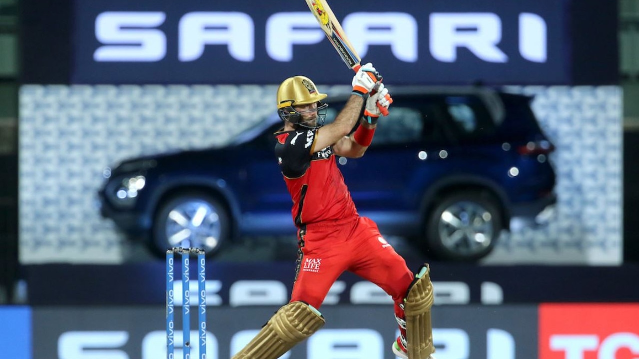 Glenn Maxwell playing for Royal Challengers Bangalore.