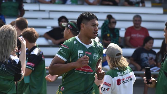 Meninga Cup semi-final action between the Ipswich Jets and Townsville Blackhawks. Saturday April 15, 2023.
