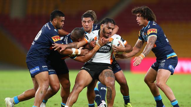 The Tigers had looked on track for another victory. Picture: Getty