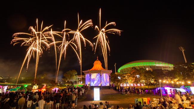 Fireworks are set to light up the night sky at Elder Park on Australia Day. Picture: Ben Clark