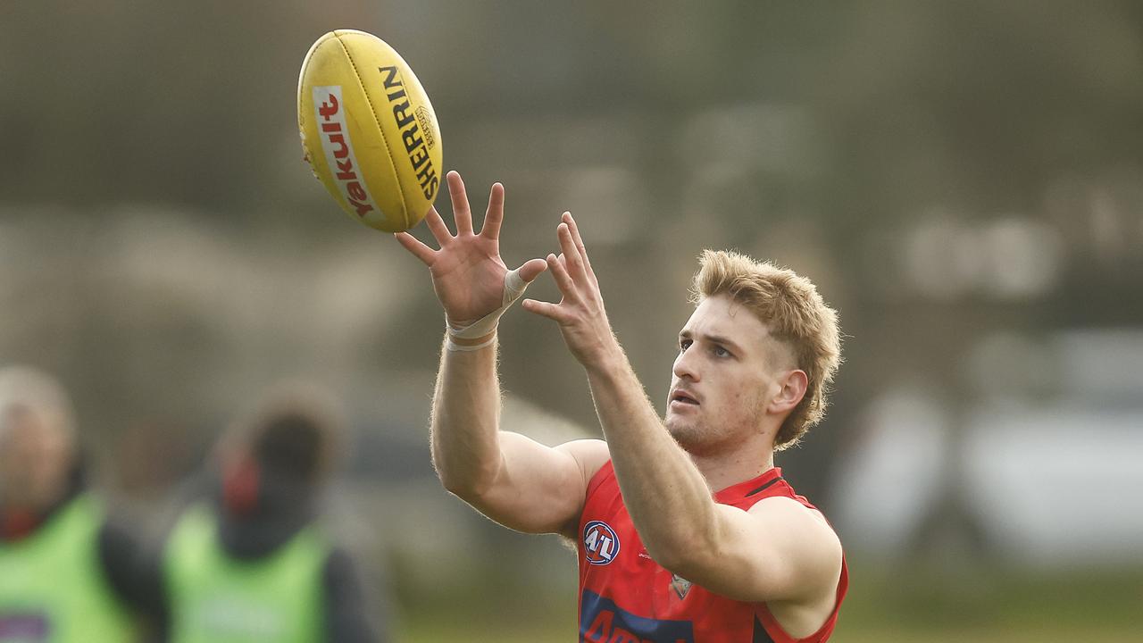 Jaiden Hunter suffered an ACL injury on Tuesday. Picture: Daniel Pockett/AFL Photos