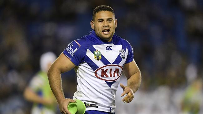 ‘God 2.0’ Rhyse Martin can be a beast for the Bulldogs - if he starts. Picture: Brett Hemmings/Getty Images