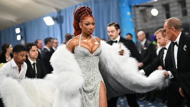 Megan Thee Stallion walks the red carpet. Picture: Angela WEISS / AFP