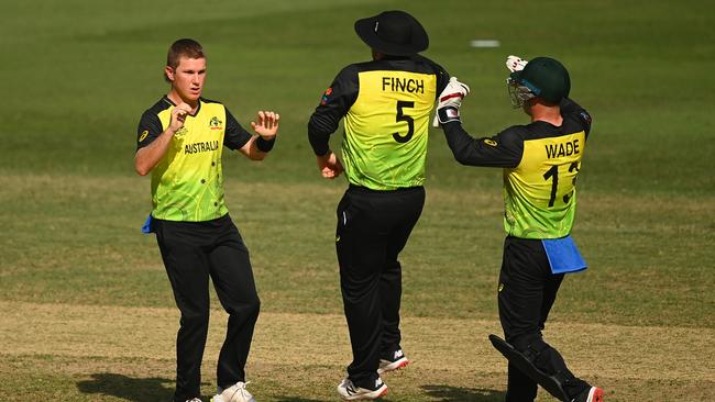 Adam Zampa ripped through the Bangladesh batters, snaring five wickets. Picture: Alex Davidson/Getty Images