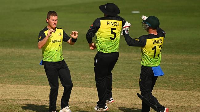 Adam Zampa ripped through the Bangladesh batters, snaring five wickets. Picture: Alex Davidson/Getty Images