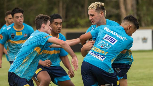 Development squad players on the training paddock during the week. Picture: Gold Coast Titans