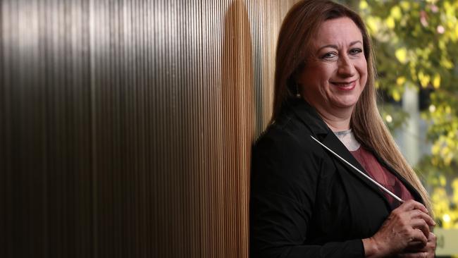 Simone Young has launched her tenure as Sydney Symphony’s chief conductor with a Sydney Town Hall concert. Picture: Lyndon Mechielsen/The Australian