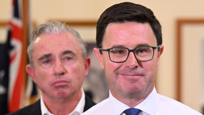 Nationals Leader David Littleproud and Deputy Kevin Hogan. Picture: AAP