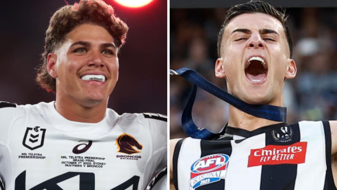 Reece Walsh and Nick Daicos. Getty