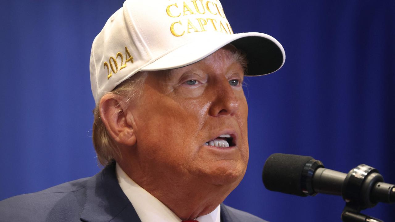 Republican presidential candidate former President Donald Trump spoke to supporters. Picture: Scott Olson / GETTY IMAGES NORTH AMERICA / Getty Images via AFP