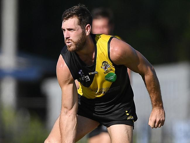 Daniel Bowles was the joint winner of the 2021-22 Nichols Medal. Picture: Felicity Elliott / AFLNT Media