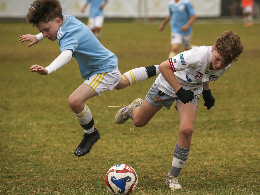 PRINT EDIT Gold Coast United V Caboolture in the Premier Invitational Football Carnival at Nerang. Picture: Glenn Campbell