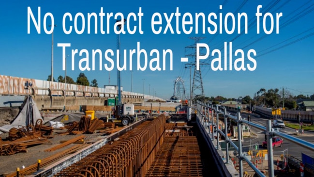 No contract extension for Transurban – Pallas