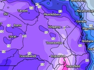 Southern Queensland is in the grips of a cold snap. Picture: weatherwatch.net.au