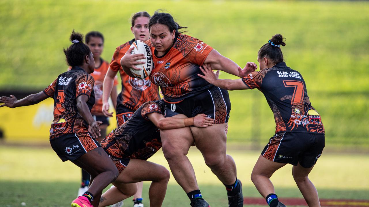 Ciara Aigea at the 2024 Deadly Cup Carnival between the Indigenous All Stars and Territory All Stars. Picture: Pema Tamang Pakhrin